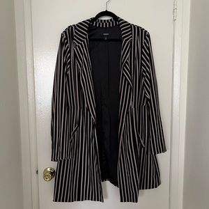 Torrid Striped Long-line Flared Blazer (4x)